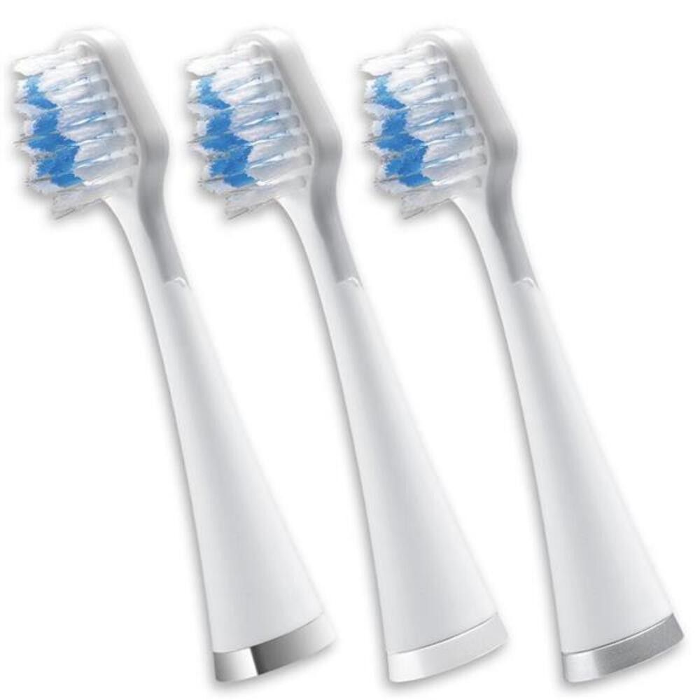 Waterpik Triple Sonic Replacement Brush Heads STRB-3WW, White, 3-Pack – Fits Com